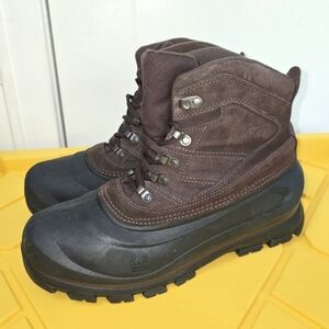 Sorel Cold Mountain Boots Brown Insulated Suede Leather LaceUp Waterproof Sz 11